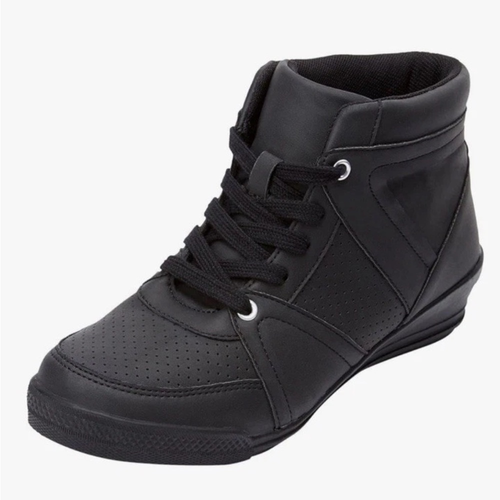 Comfortview Midnight Black High-Top Sneakers - Picture 3 of 8